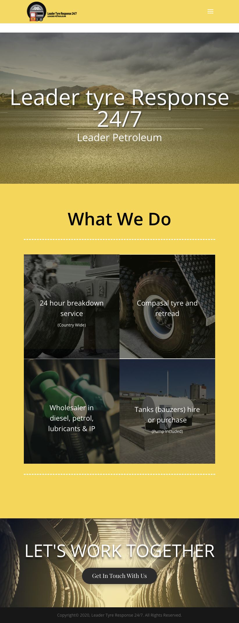 Leader247 homepage before the website improvements